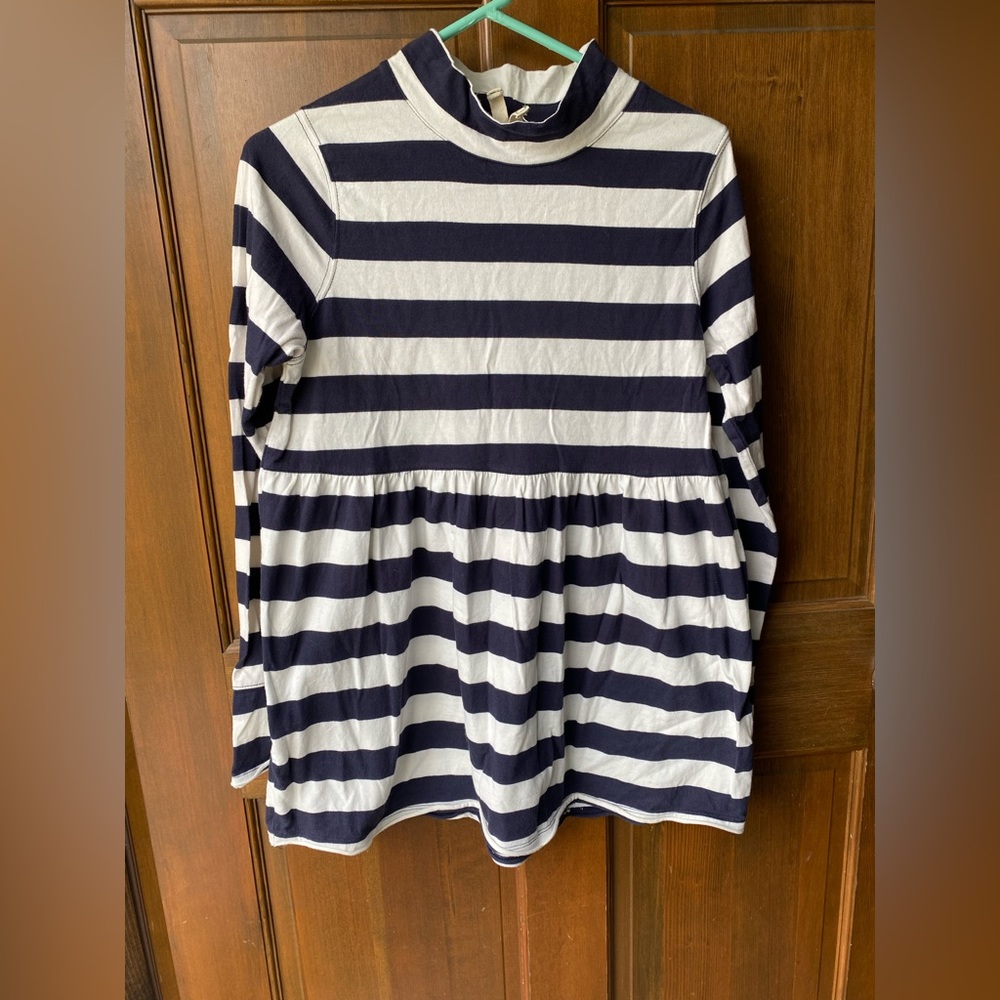 We The Free, Blue and White, Long Sleeve, Raw Hem and Sleeves Dress Size M - Picture 2 of 3